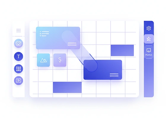 No code drag and drop website builder