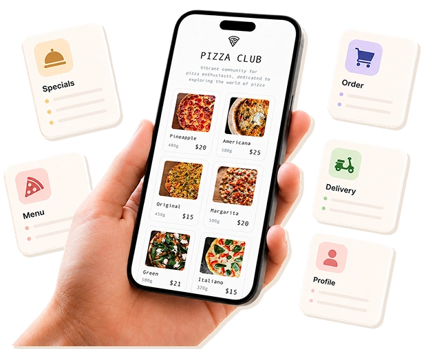 online menu template