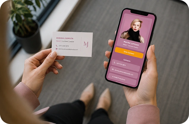 Replace Paper Business Cards